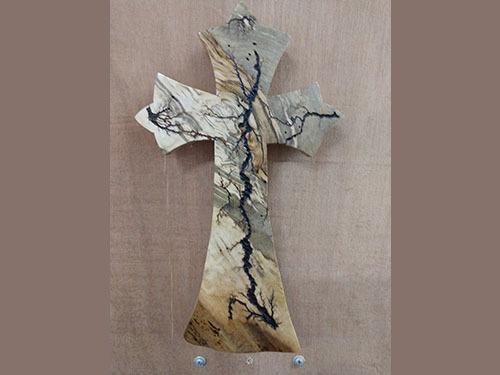 Fractal burned Cross