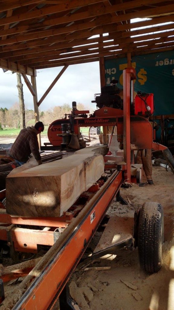 Milling the logs