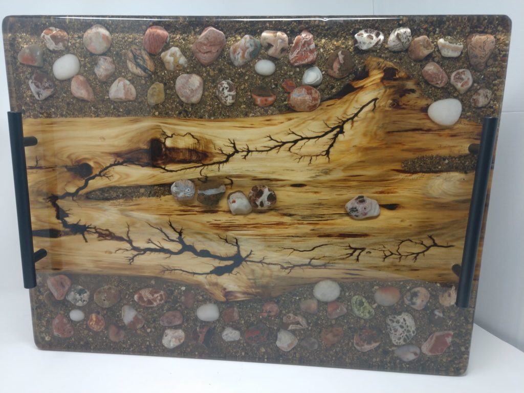 Tray with Stones